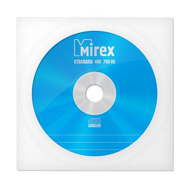 Диск Mirex CD-R Standart 48x UL120051A8C 1122478