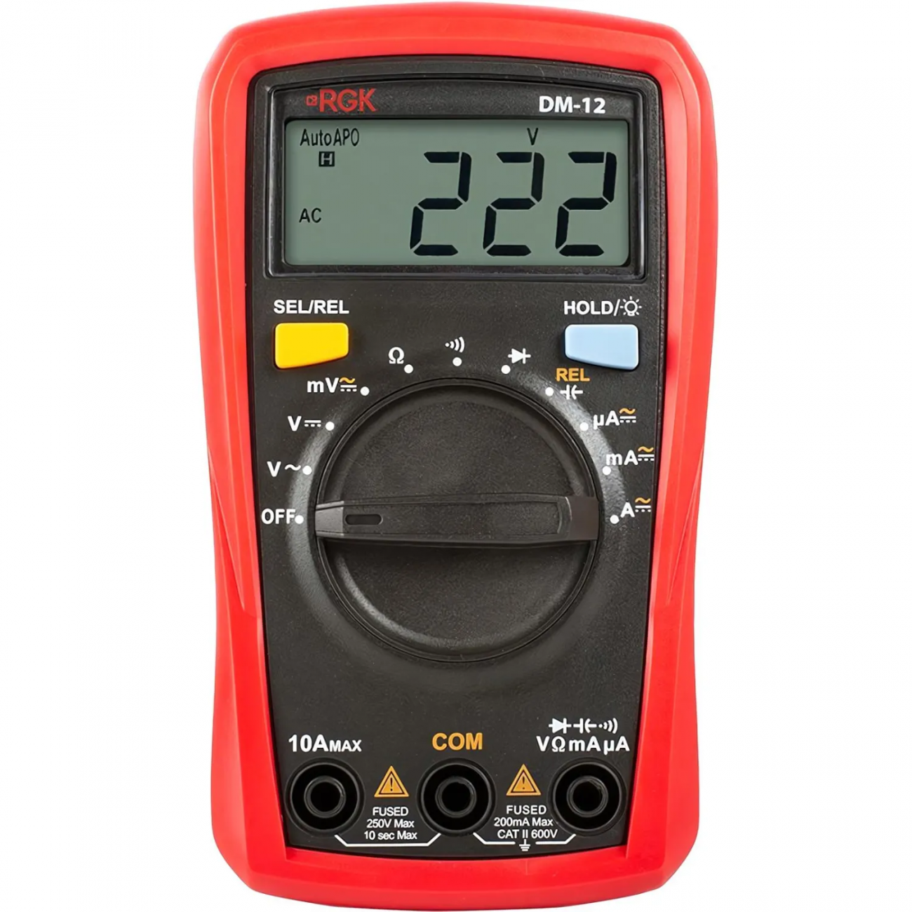 Мультиметр цифровой RGK DM-12 с поверкой (779630) 1613669