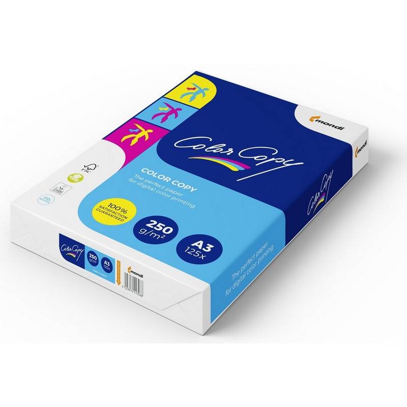 Бумага для цветной лазерной печати Color Copy (А3, 250 г/кв.м, 125 листов) 308201