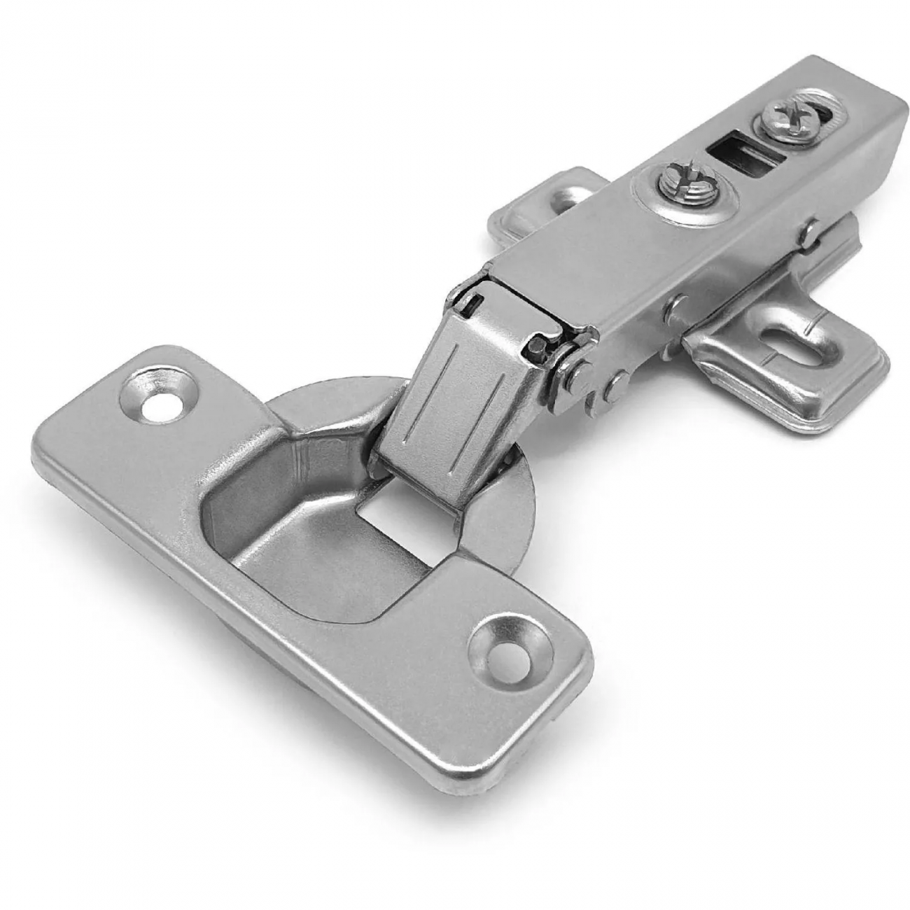 Петля УЗК_мини StahlBuro 103х62 D26 Clip-On полунакладная(15904)хром 2шт/уп 2425695 15 909
