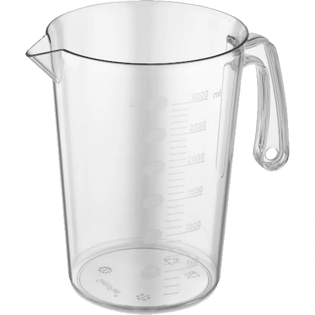 Кувшин мерный 3 л. без крышки, п/п прозрачн.  GP 77192 Gastroplast 2415432