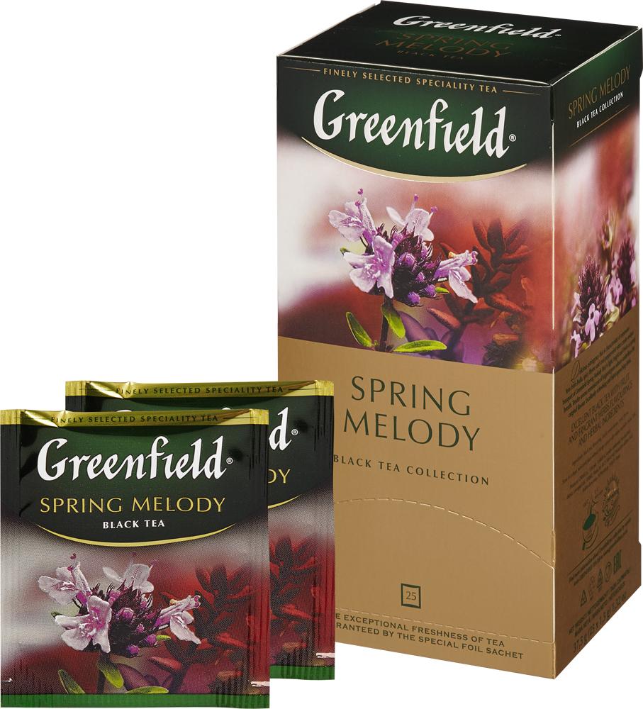 Чай Greenfield Spring Melody черный фольгир.25пак/уп 0525-10,98222 1026297