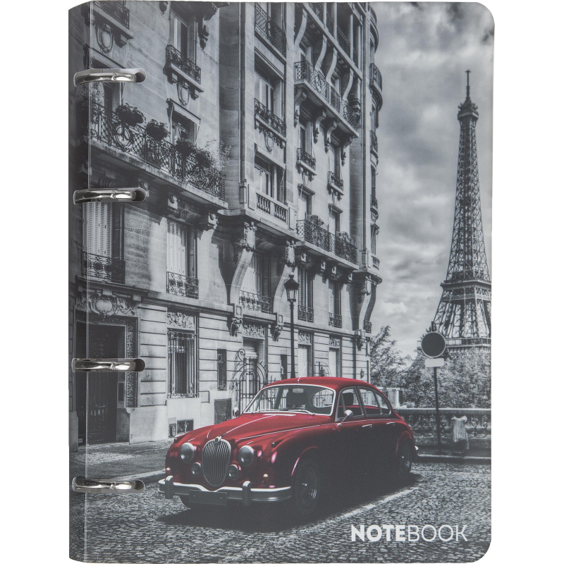 Тетрадь со сменным блоком №1School, А5,120л,клет,кольца Авто №1 School 1546478