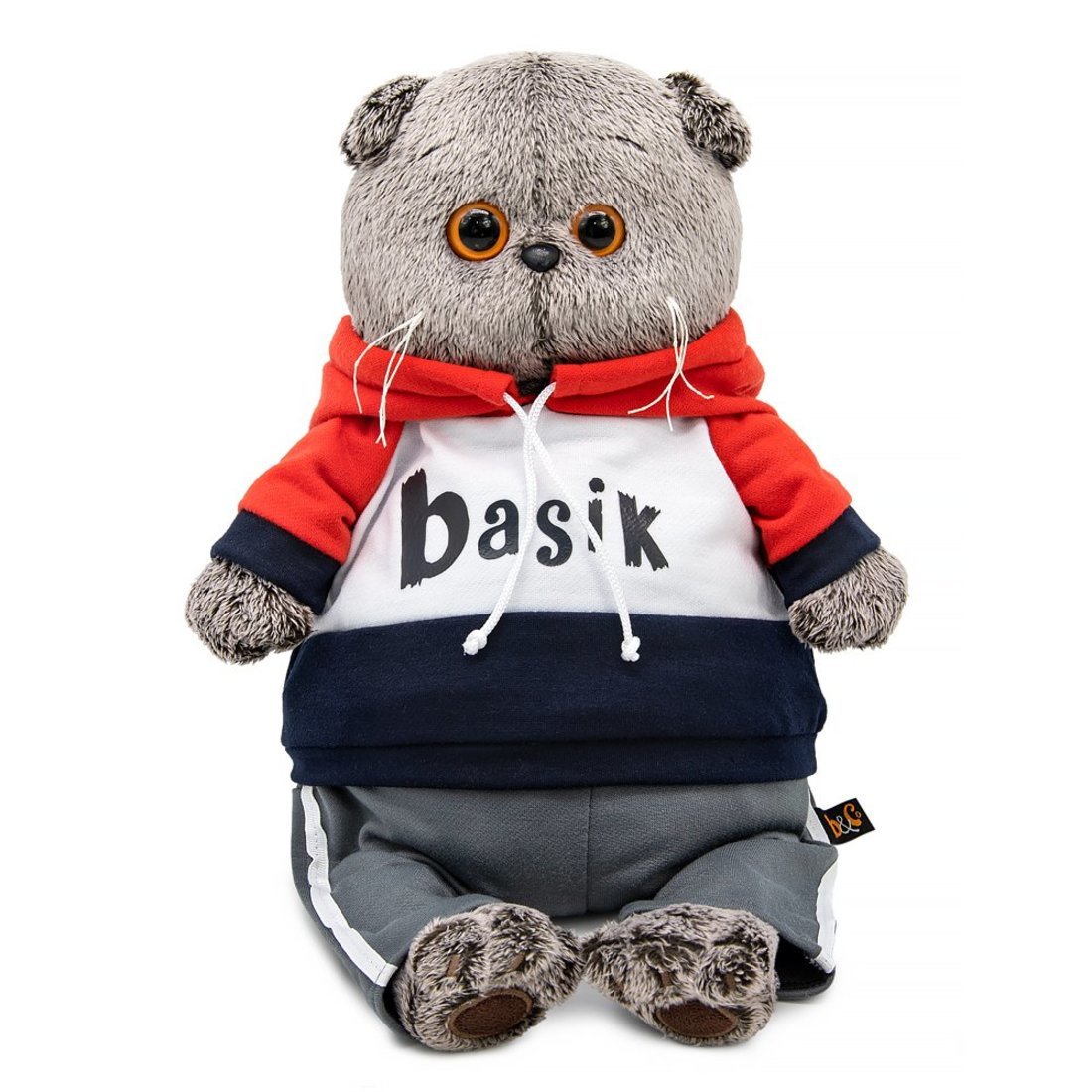 Мягкая игрушка Басик в костюме в стиле спорт-шик 22 см BudiBasa Ks22-288