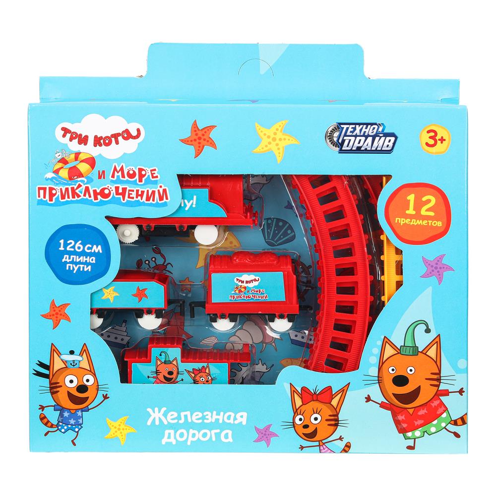 Железная дорога мультяшная "Три Кота" дл.пути 126 см. Технодрайв 2006B056-R7 (108)