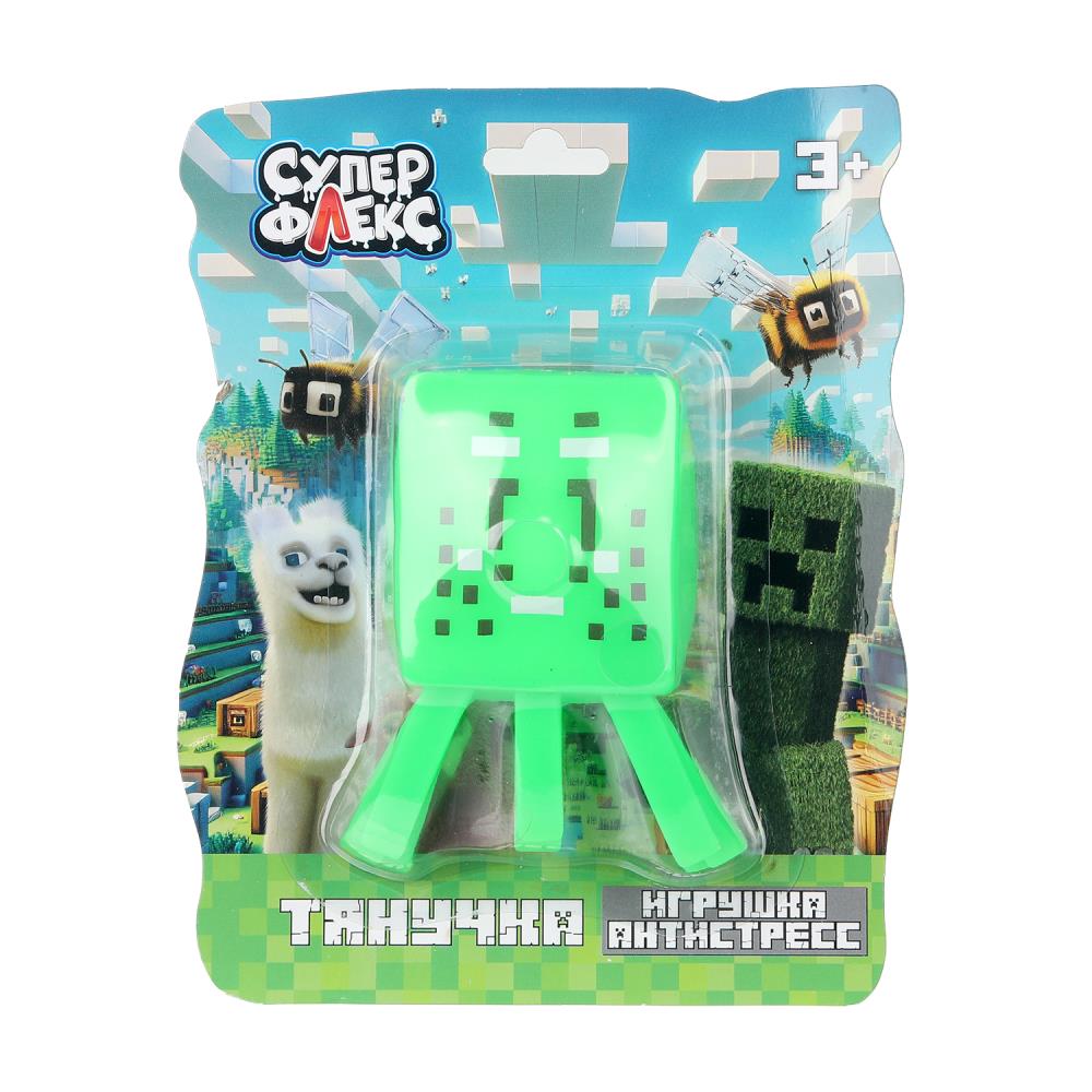 Игрушка антистресс тянучка - пиксельный персонаж салатовый Играем Вместе YM-STMC05-RU