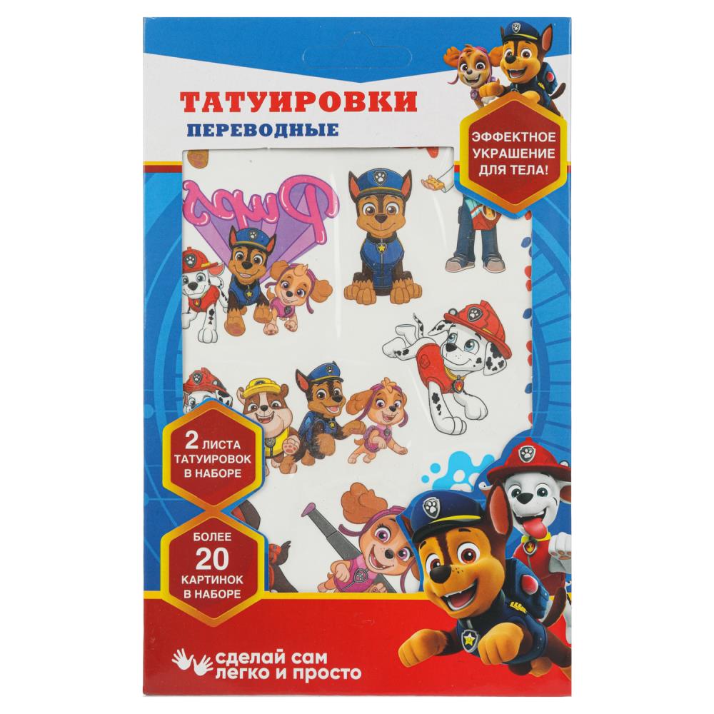 Тату для детей, в конверте, 2 листа "Веселые щенки" TATTOO-123951
