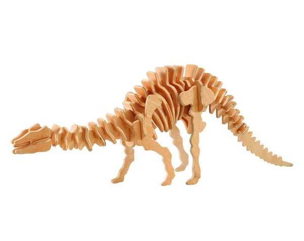 Апатозавр, деревянная модель для сборки Wooden Toys J005