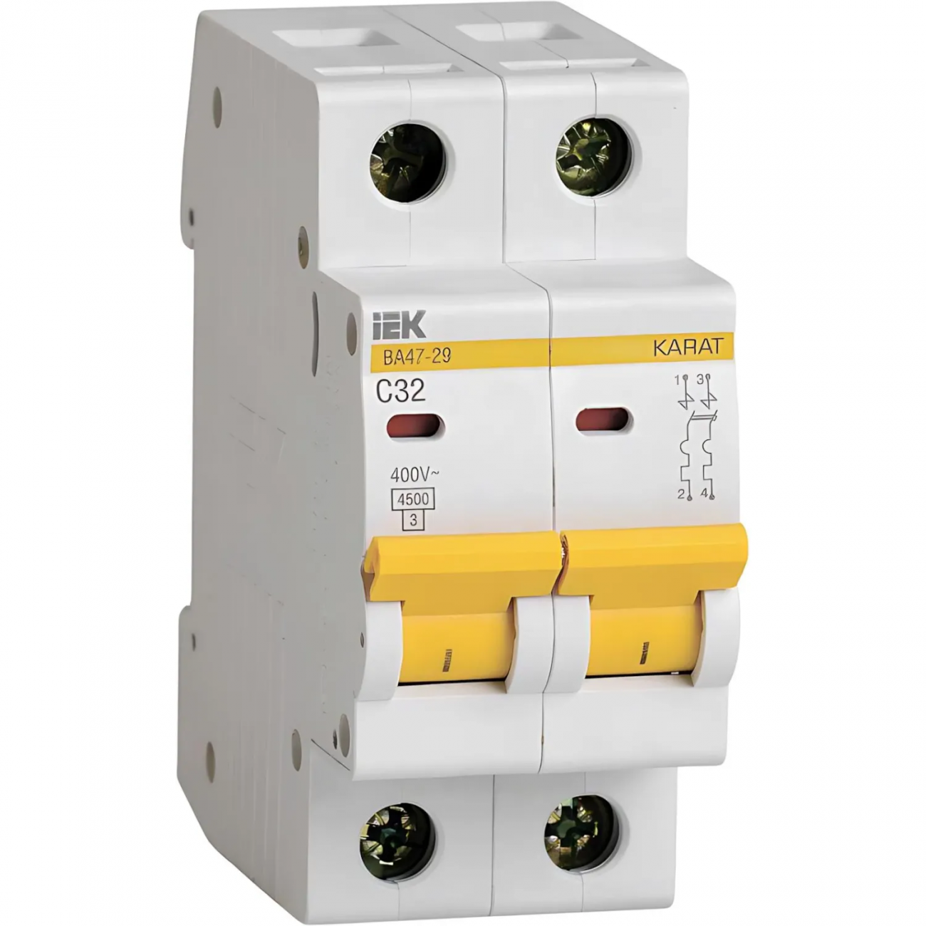 Выключатель автомат. 2п C 32А 4.5кА ВА47-29 KARAT IEK MVA20-2-032-C 2082435 16647