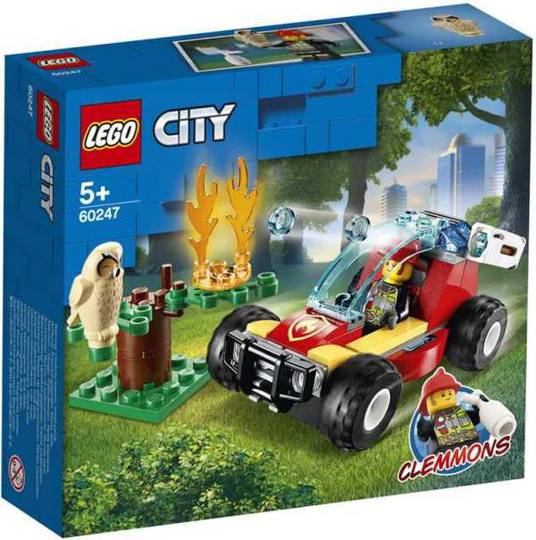 Конструктор "Лесные пожарные" Lego City (Лего Город) 60247-L
