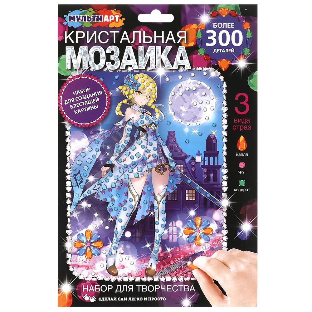 Кристальная мозаика Воин стихий, 17х23 см. MultiArt CRYST-GIM1