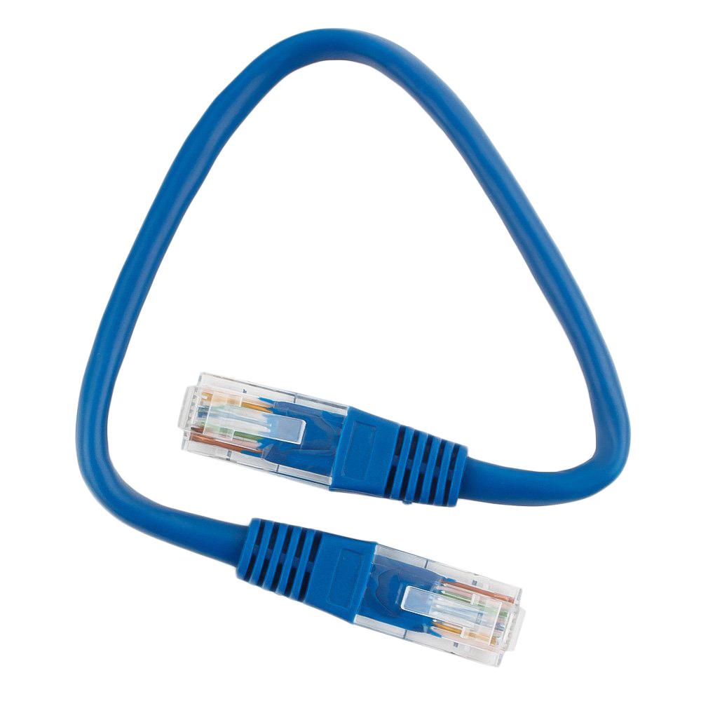 Патч-корд UTP   Cablexpert кат.5e PP12-0.25M/B, 0.25м, синий 1124617