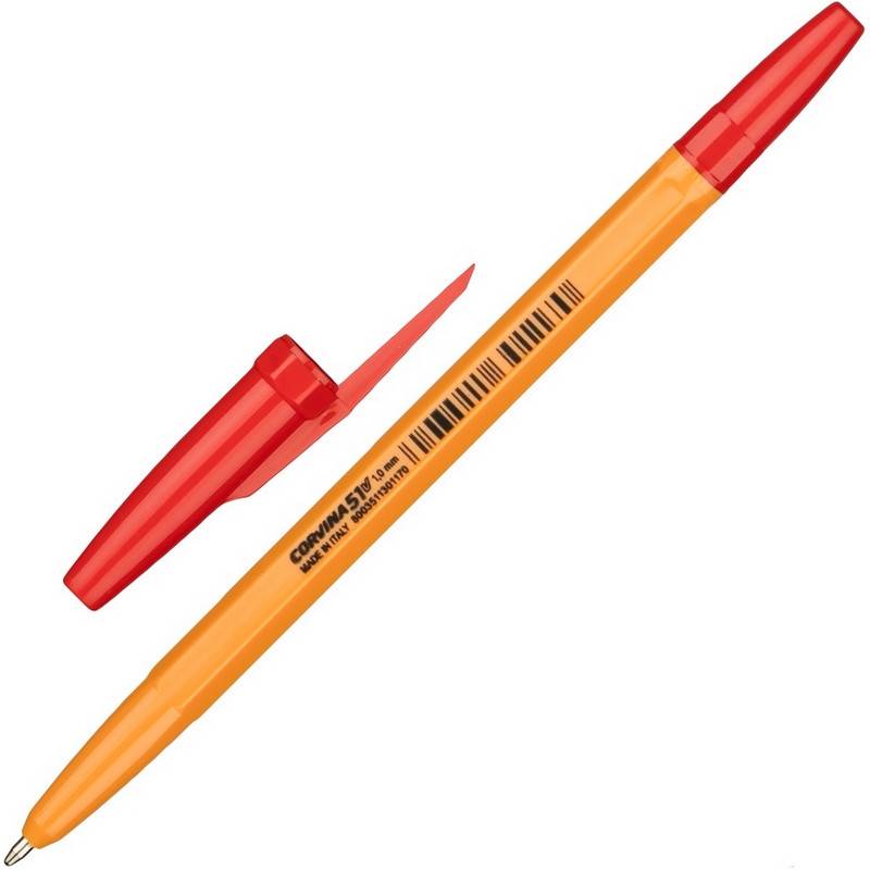 Ручка шариковая Corvina 51 Vintage красная (толщина линии 0.7 мм) 921116
