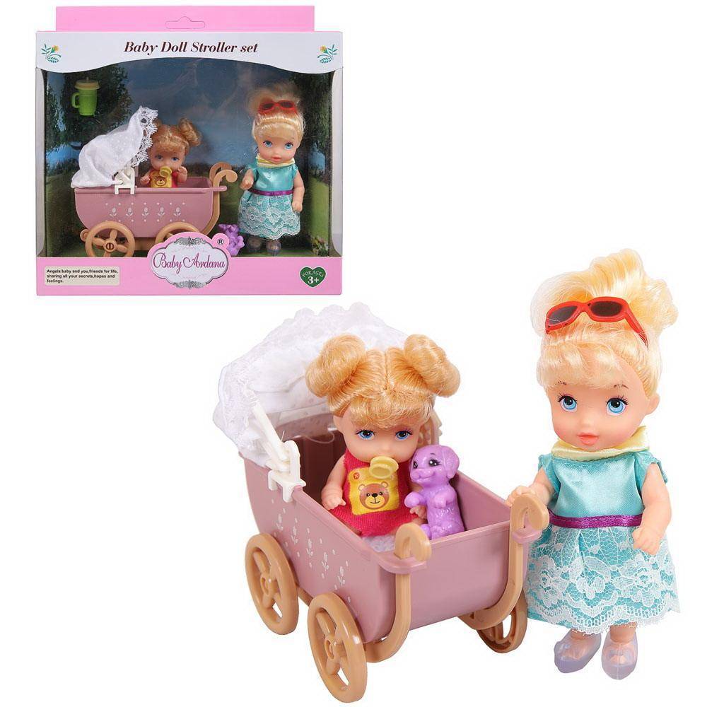 Игровой набор Baby Ardana На прогулке (с коляской) AbToys A565