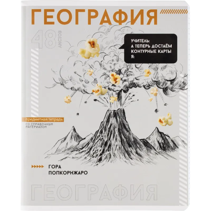 Тетрадь предметная ГЕОГРАФИЯ ЯРКИЕ ДЕТАЛИ /48 л. А5+,клетка/67542 Феникс+ 2224487