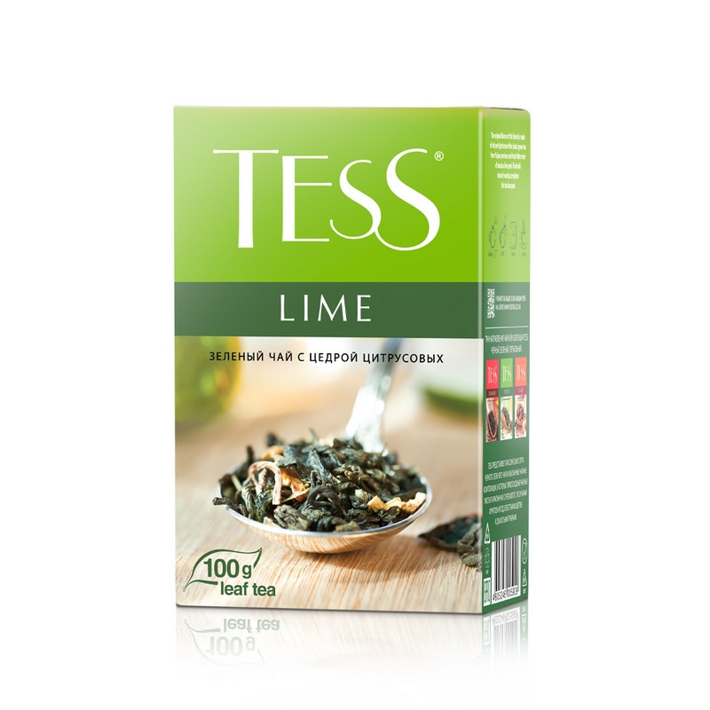 Чай Tess Lime листовой зеленый с добавками,100г 0590-15 1221745