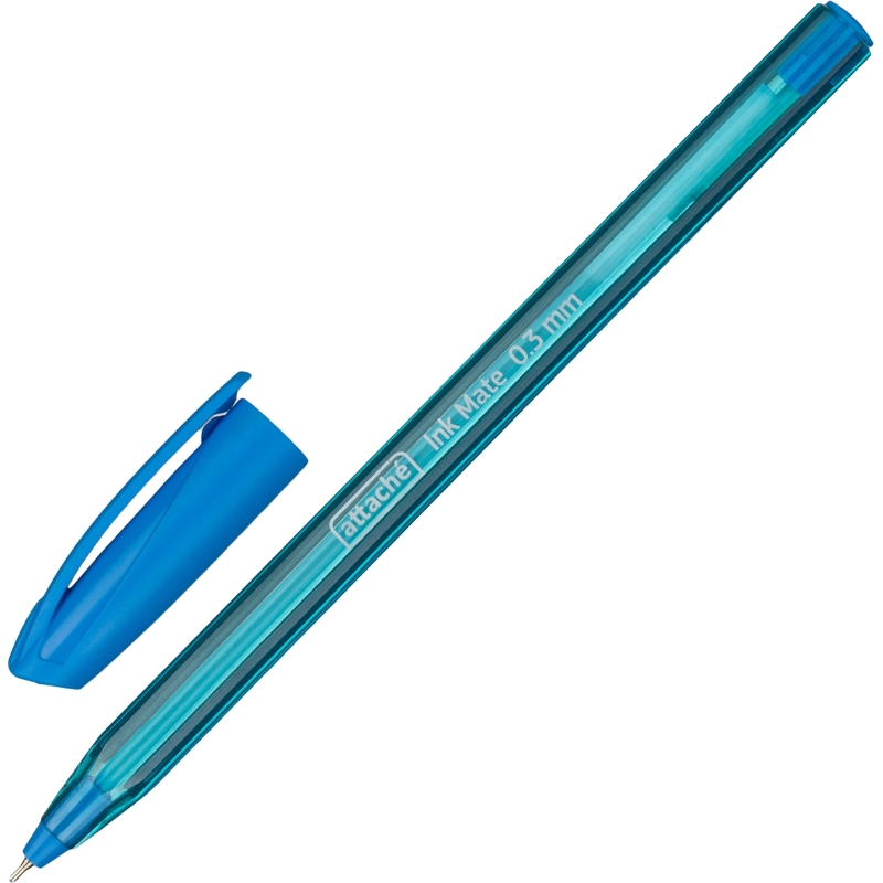 Ручка шариковая неавтомат. Attache Ink Mate ш0,5мм,лин0,3мм,син,масл 1685316 INKGLIDE 100 ICY
