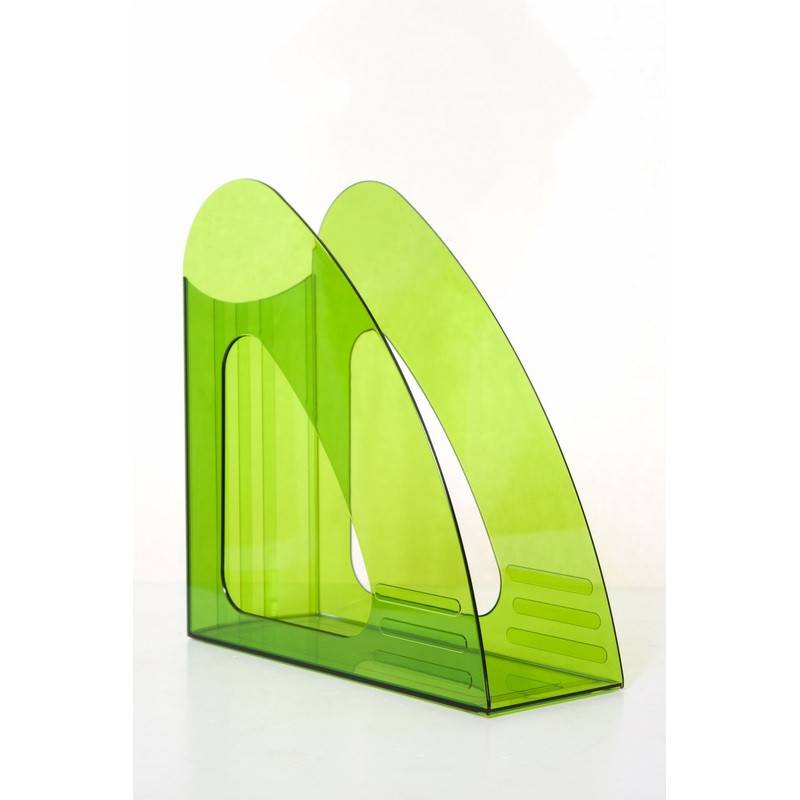 Вертикальный накопитель Attache пластиковый зеленый ширина 90 мм 731883