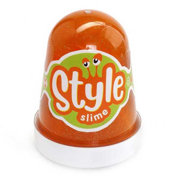 STYLE SLIME блестящий "Оранжевый с ароматом апельсина" 130мл. Lori Сл-020
