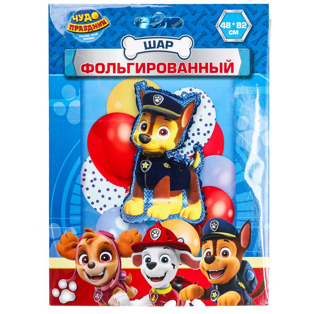 Шар фольгированная фигура Щенячий патруль. Гонщик, 48х82 см. Чудо праздник FBF-113343-PP