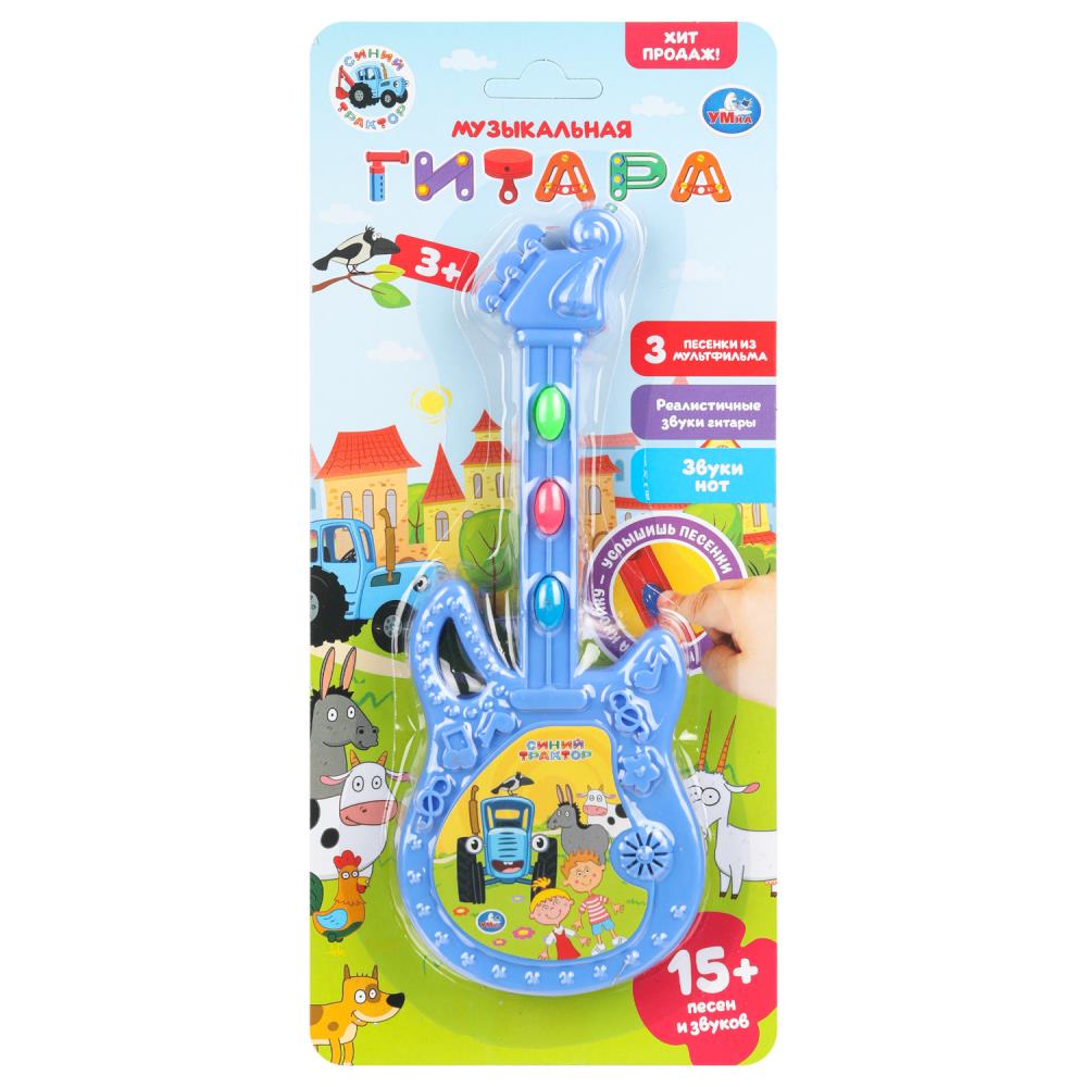 Мини гитара "Синий Трактор", 15 песен и звуков УМка 2310M0001-R1