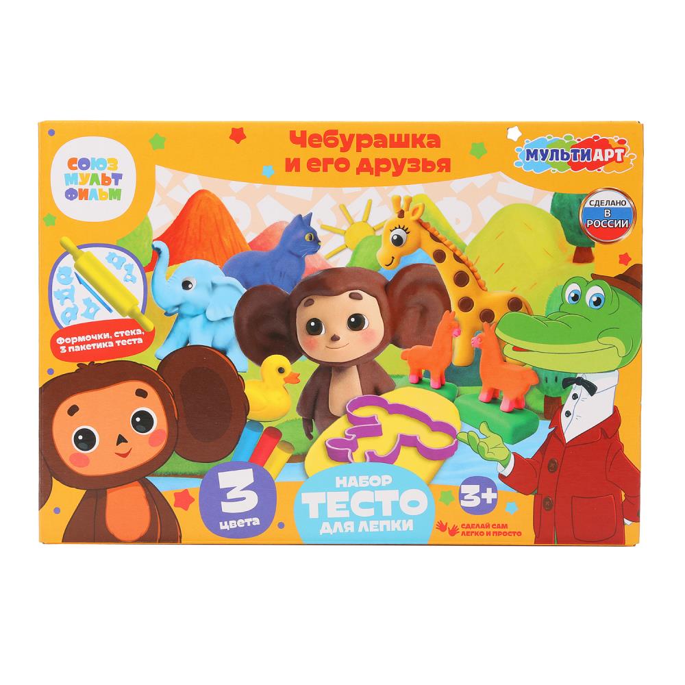 Набор для лепки Чебурашка и его друзья, 24 см MultiArt DSET-CHM-121463D