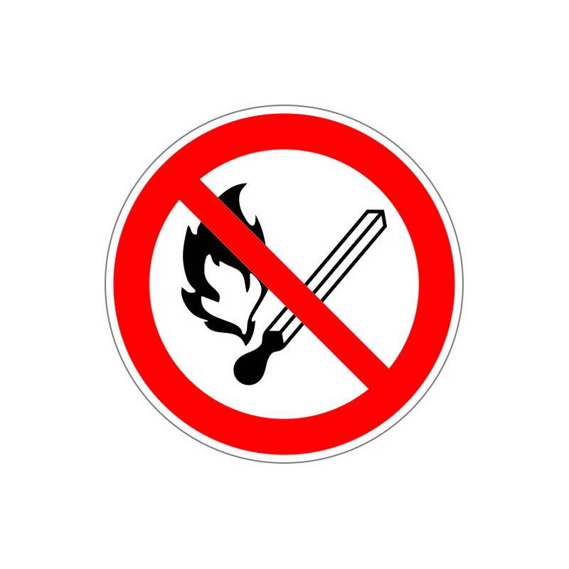 Знак безопасности P02 Запр.польз.откр.огнем и курить(плёнка,200х200) Технотерра 203988