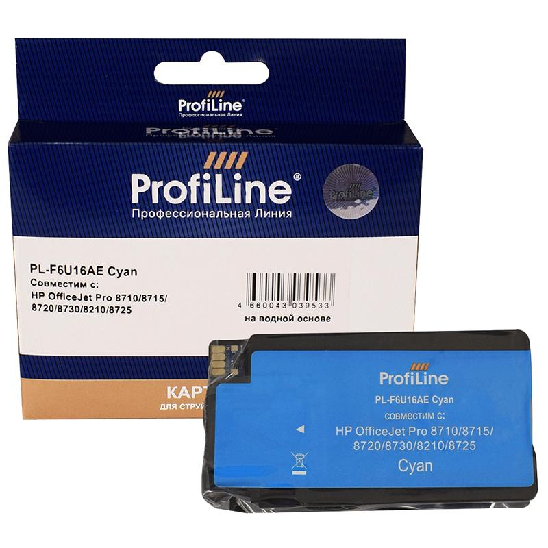 Картридж струйный ProfiLine PL-F6U16AE N953XL гол. для HP OJ Pro 7720/8720 1291504