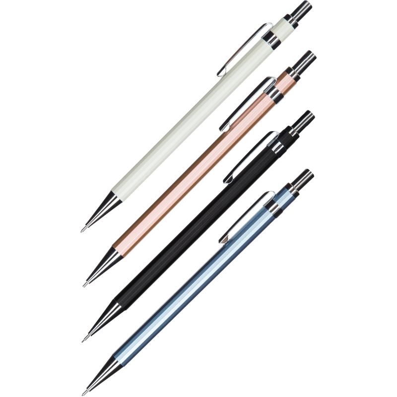 Карандаш механич. Deli корпус металл 4 цвета в асс 0.5мм S003 1509259