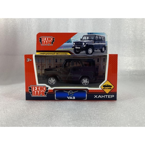 Машина металлическая, Уаз Хантер, 10,5 см, темно-серый, Технопарк HUNTER-11-DGR