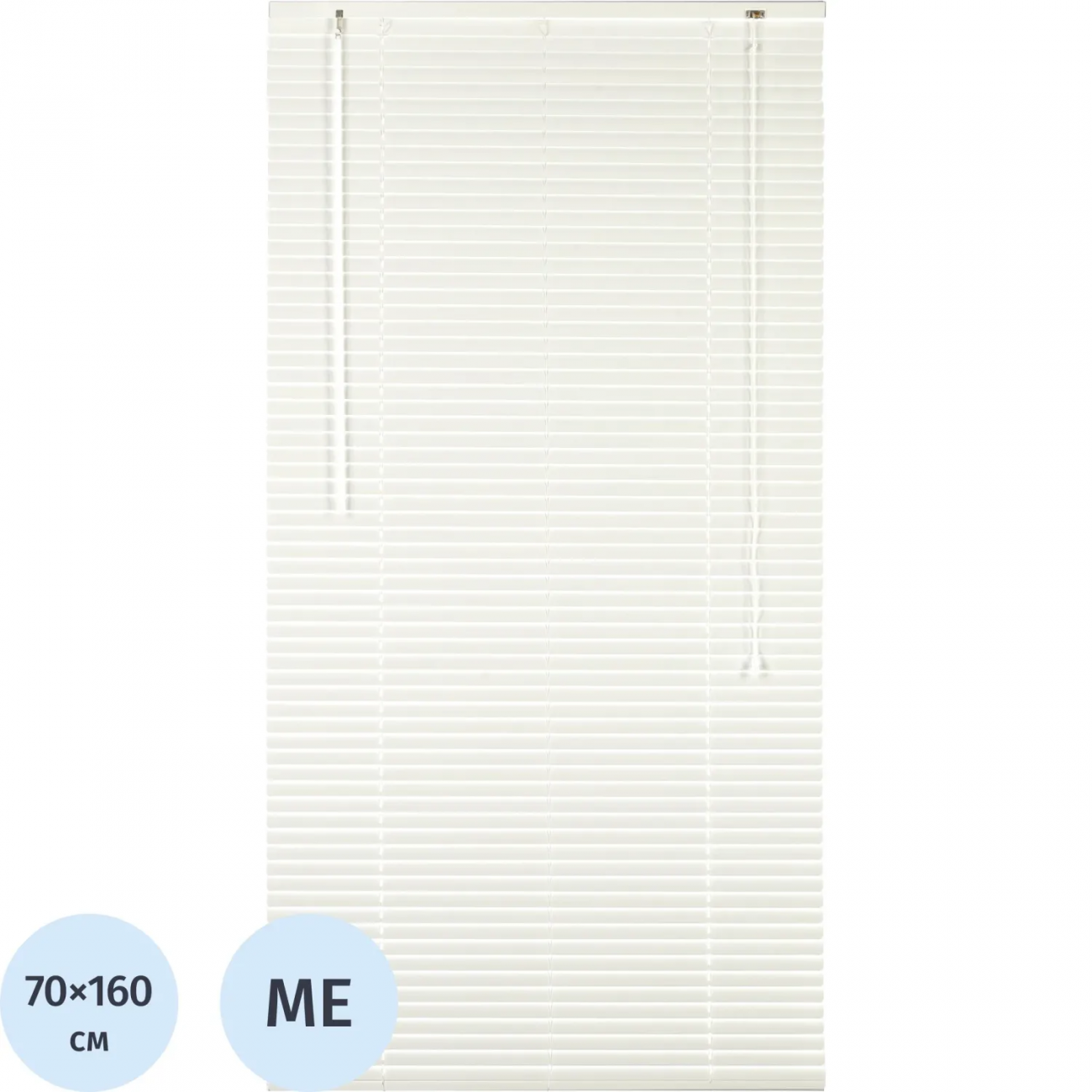 Жалюзи Комус Мебель алюминиевые 70x160см, белые 2162161