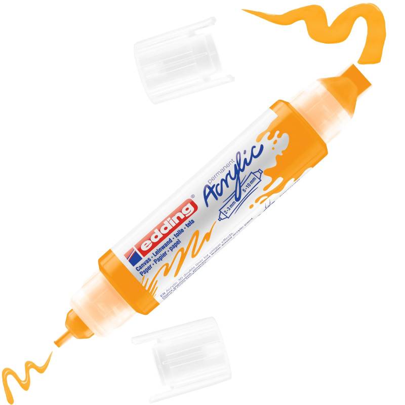 Маркер акриловый двусторонний 3D Edding 5400/906 Цвет Солнечный желтый 1327872