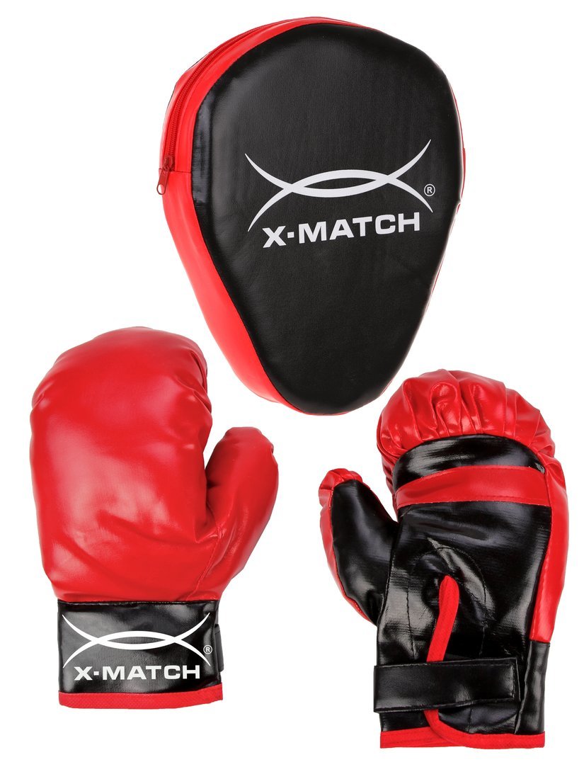 Набор для Бокса Х-Match; перчатки 2 шт., лапа. Пакет 647200