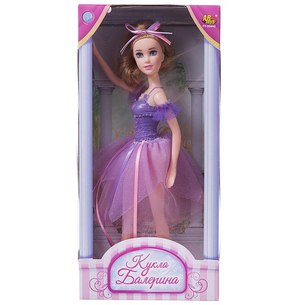 Кукла ABtoys Балерина, 30 см, в фиолетовой юбке PT-00440/w(5)