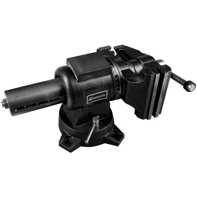 Тиски чугун.поворотные,трубный зажим,наковальня БАЛЬДР125мм,BERGER BG1340 1661513