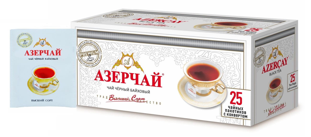 Чай Азерчай Премиум чай черный в пакетиках сашетах, 25 шт 166573 997535