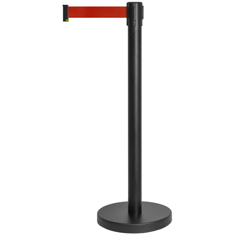 Столбик ограждения Alt с вытяжной лентой 3м. сталь окрашенная красный 1673801