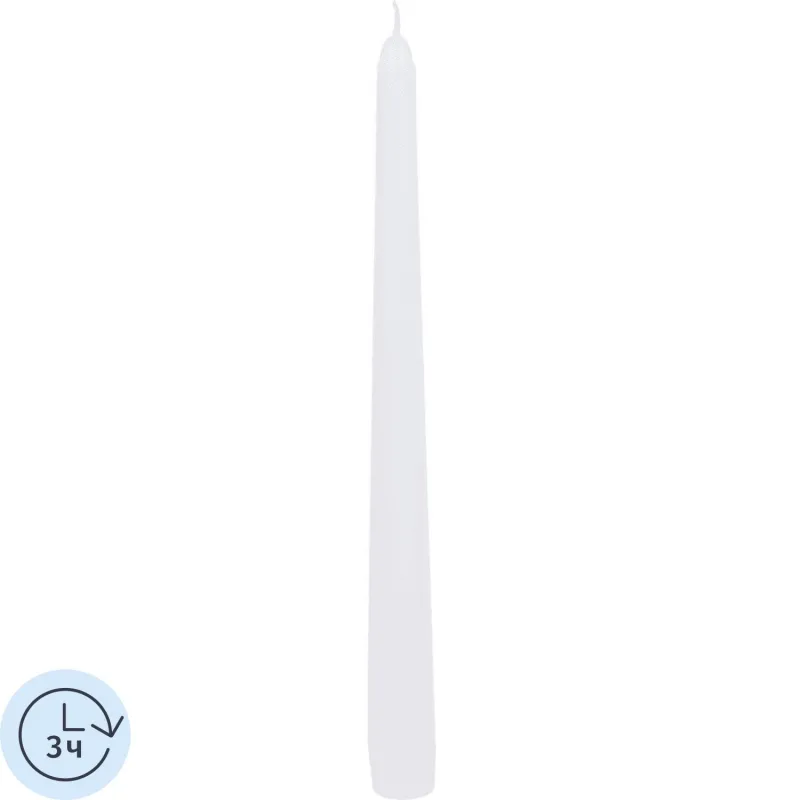 Свеча античная 22x255 белая, 300013 Kukina Raffinata 2225434