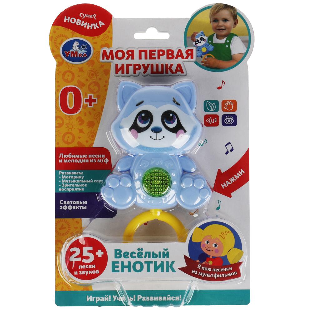 Моя первая игрушка Веселый енотик. Кукутики 25 песен, звуков, свет УМка HT458-R