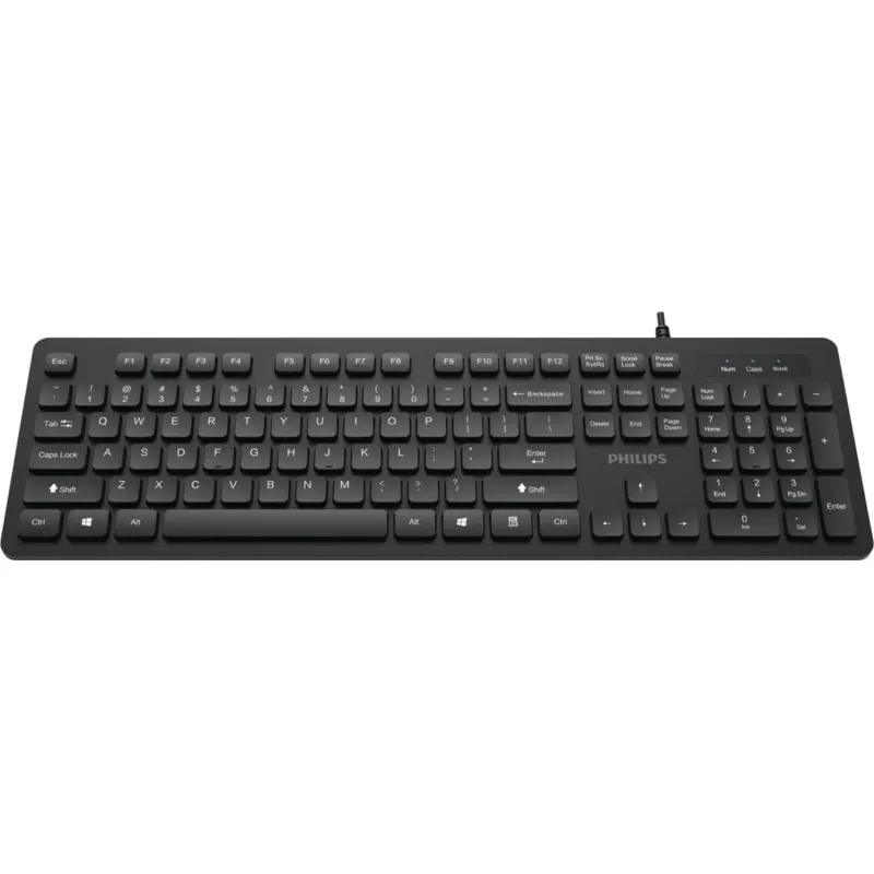 Клавиатура Philips (SPK6264B/60) проводн. USB 2.0 104кл, черный 2143999