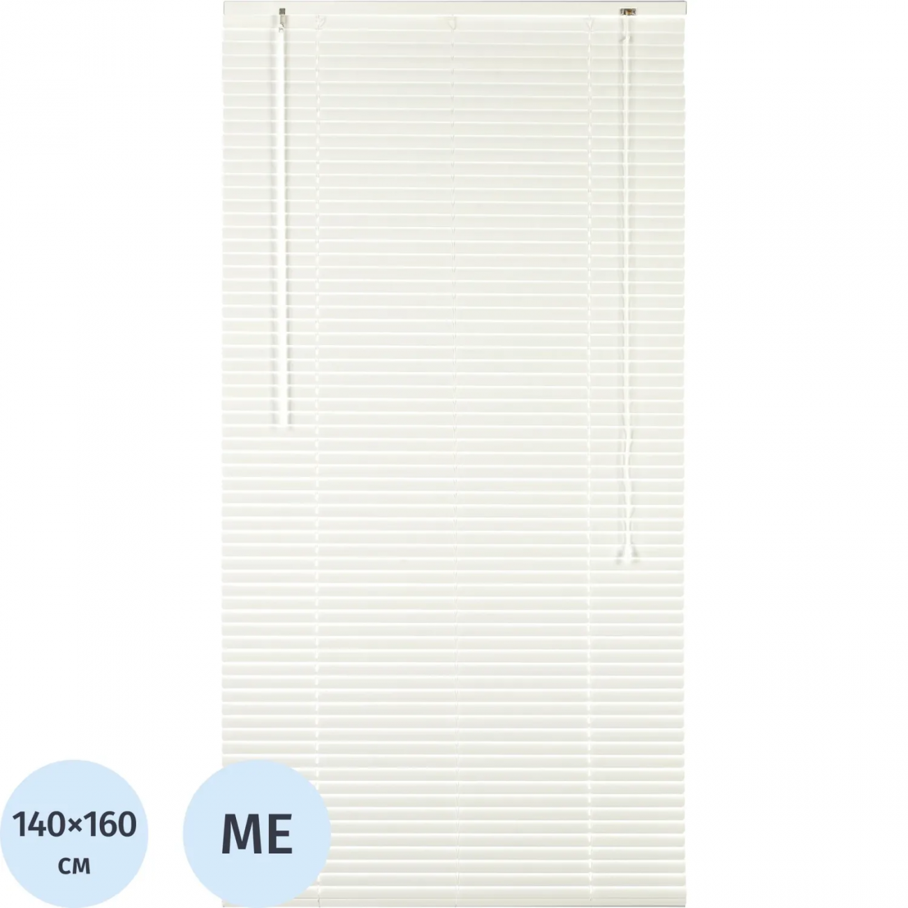 Жалюзи Комус Мебель алюминиевые 140x160см, белые 2162166