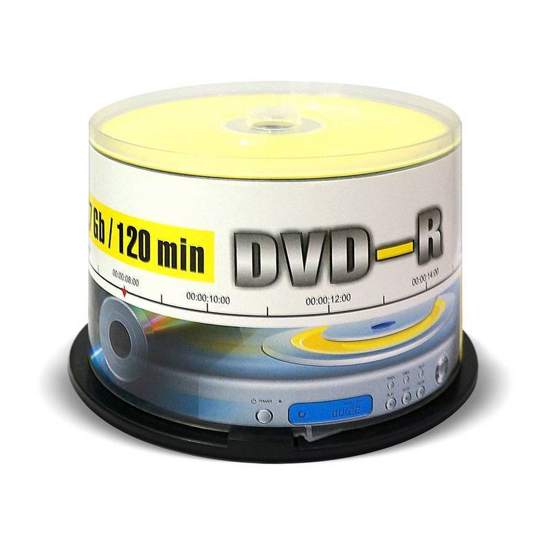 Носители информации DVD-R, 16x, Mirex, Cake/50, UL130003A1B 838863