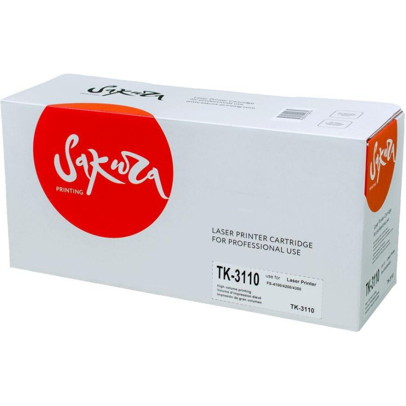 Картридж лазерный SAKURA TK-3110 чер. для Kyocera Mita FS4100DN 1611294 SATK3110