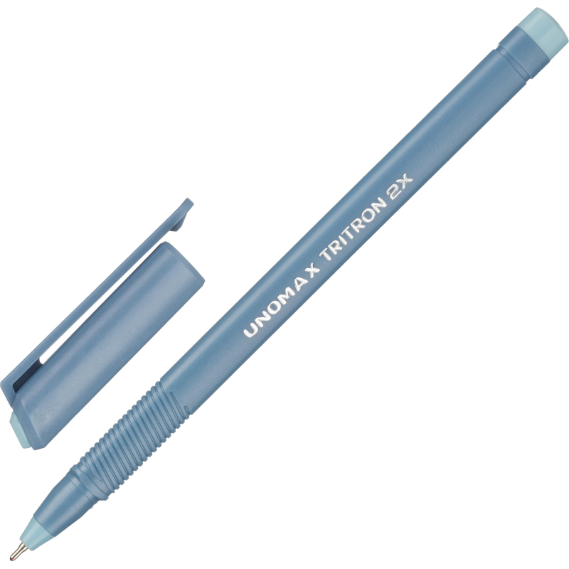 Ручка шариковая неавтомат. Unomax Tritron 2x д/ш0,7мм,л0,3мм син 1680854 Tritron (ballpoint)