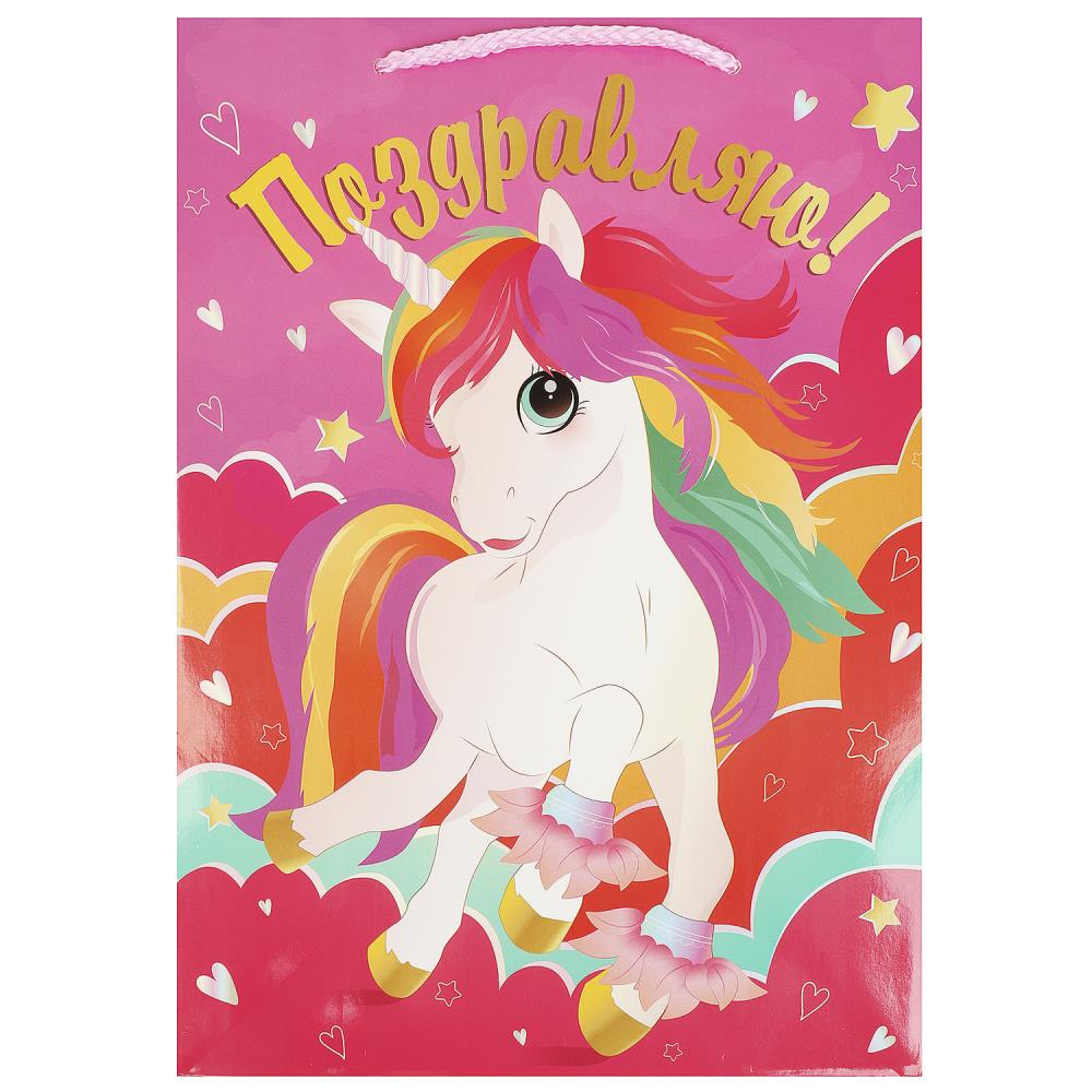 Пакет-упаковвка для подарка глянцевый ML 22х31х10 см. Чудо праздник PML-102387-TM