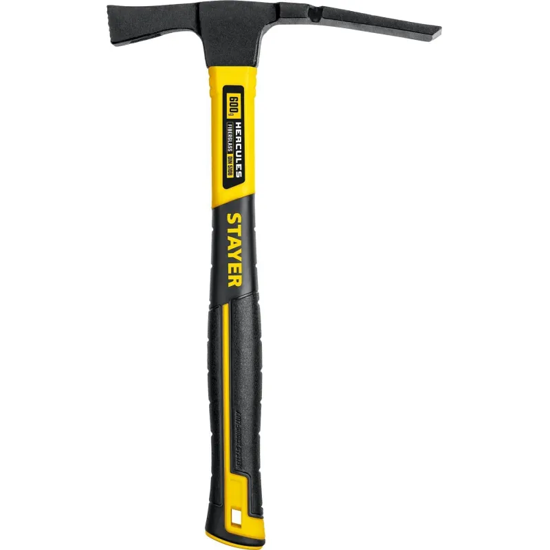 Молоток каменщика с фиберглас. рукояткой STAYER Hercules 600г(20161_z01) 1836960