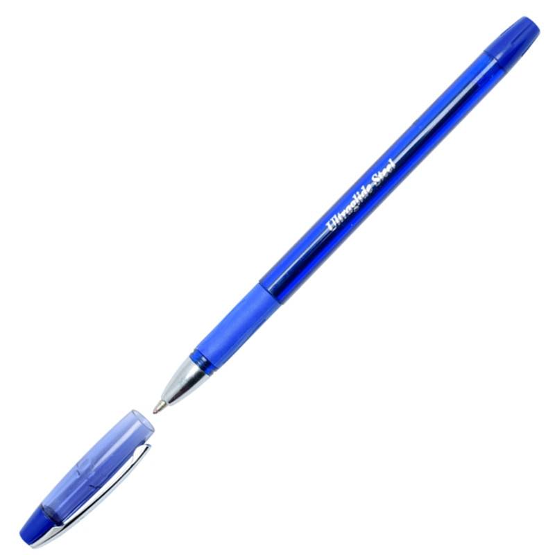 Ручка шариковая неавтоматическая Unimax Ultra Glide Steel 1мм, син, масл 722476