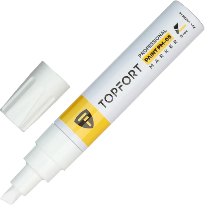 Маркер лаковый TOPFORT Paint 8 мм белый 1827848 ZP2502