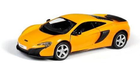 1:32 Машина металлическая RMZ City McLaren 650S, инерционная, цвет желтый Uni-Fortune Toys 554992-YL