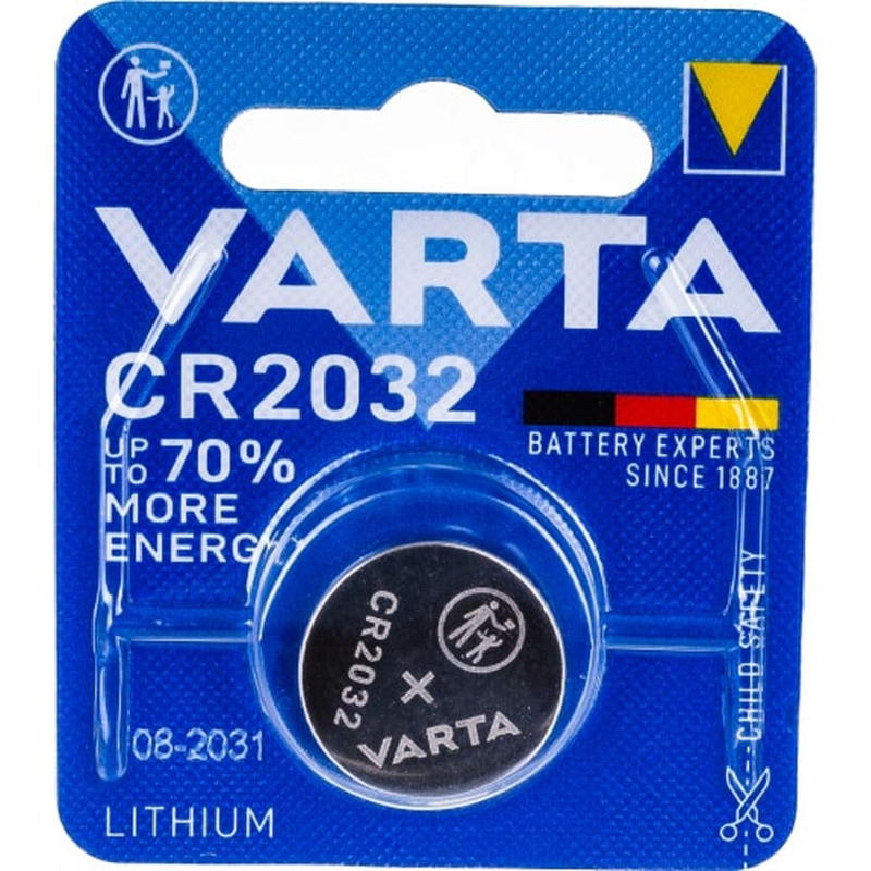 Батарейка Varta ELECTRONICS CR2032 BL1 Lithium 3V (6032) (6032101401) 1931775